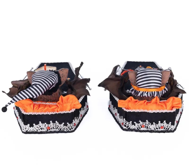 Katherine's Collection Bedtime with the Batsons Assortment of 2 Katherine's Collection Halloween Slippers Decoration