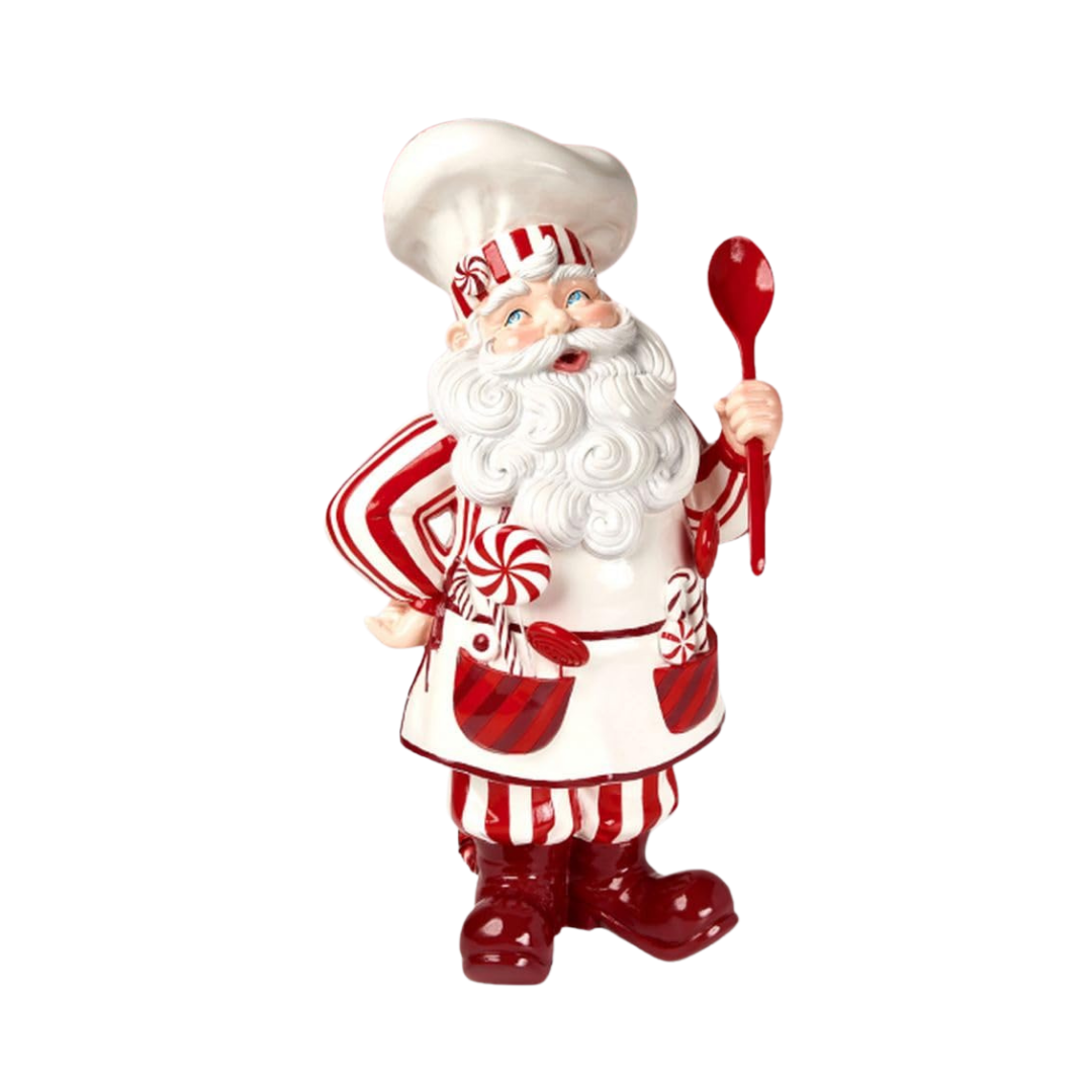 December Diamonds Christmas 18.5 Peppermint Santa Claus Baking