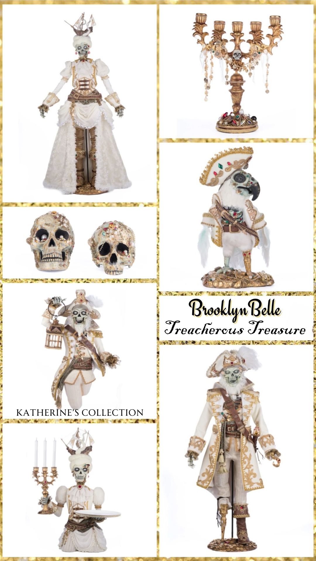Katherine's Collection Treacherous Treasure Pirate Door Knocker Katherine's Collection Halloween Door Knocker