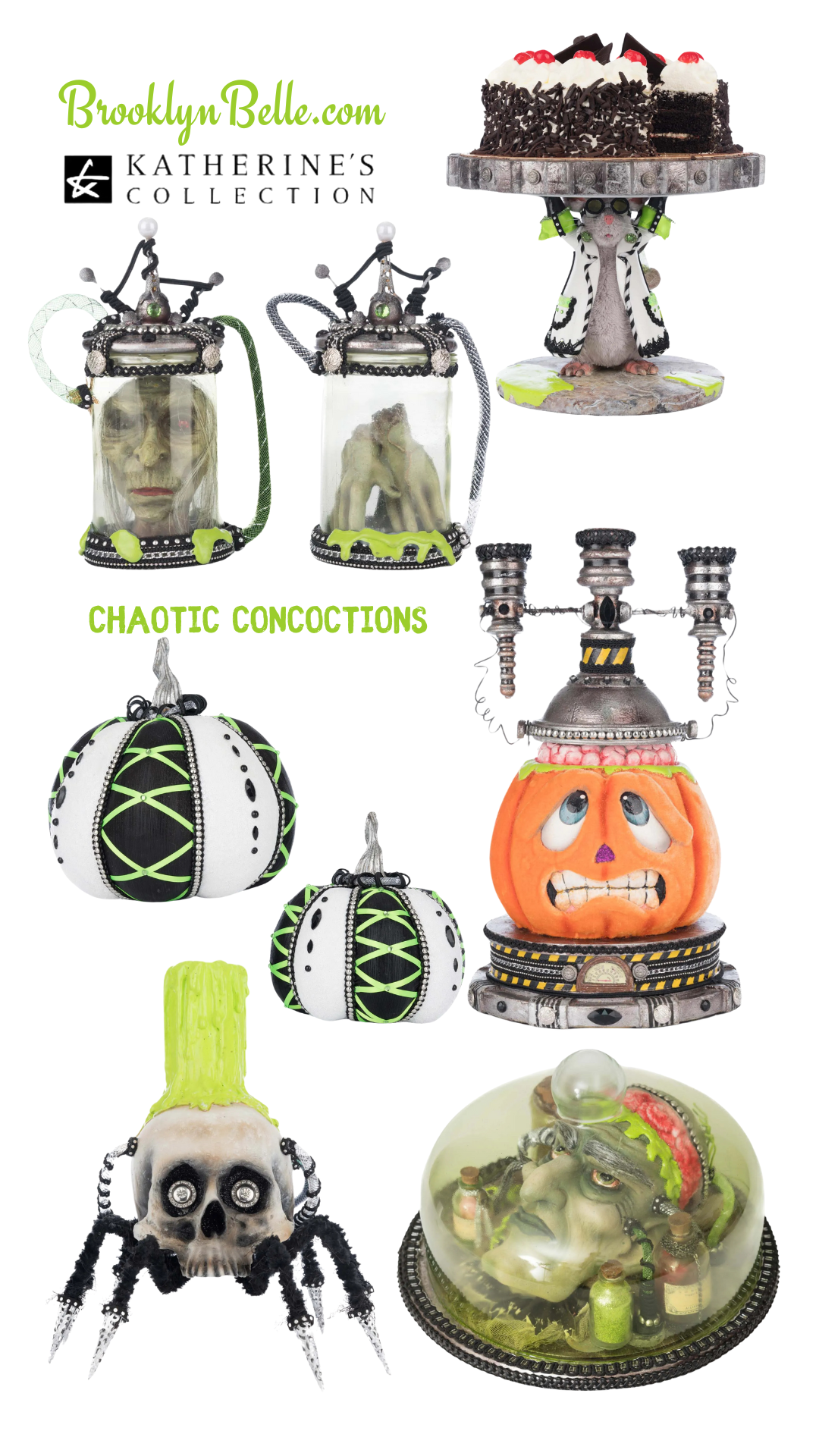 Katherine's Collection Chaotic Concoctions Pumpkin Set of 2 Katherine's Collection Hallween Pumpkins (Copy)