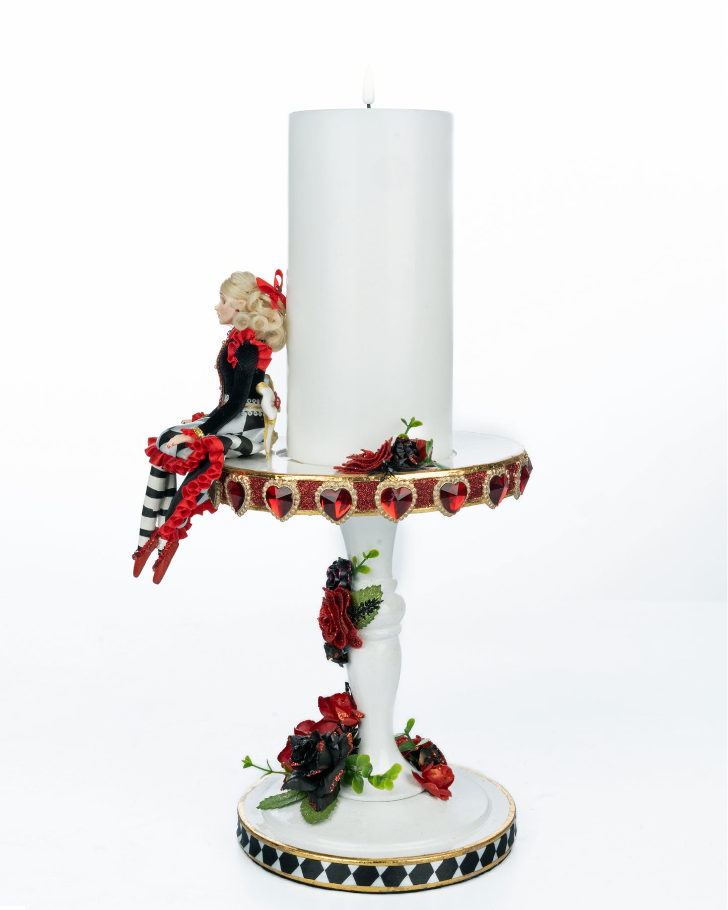 Katherine's Collection Alice Candle Pillar Katherine's Collection Hearts and Wonderland