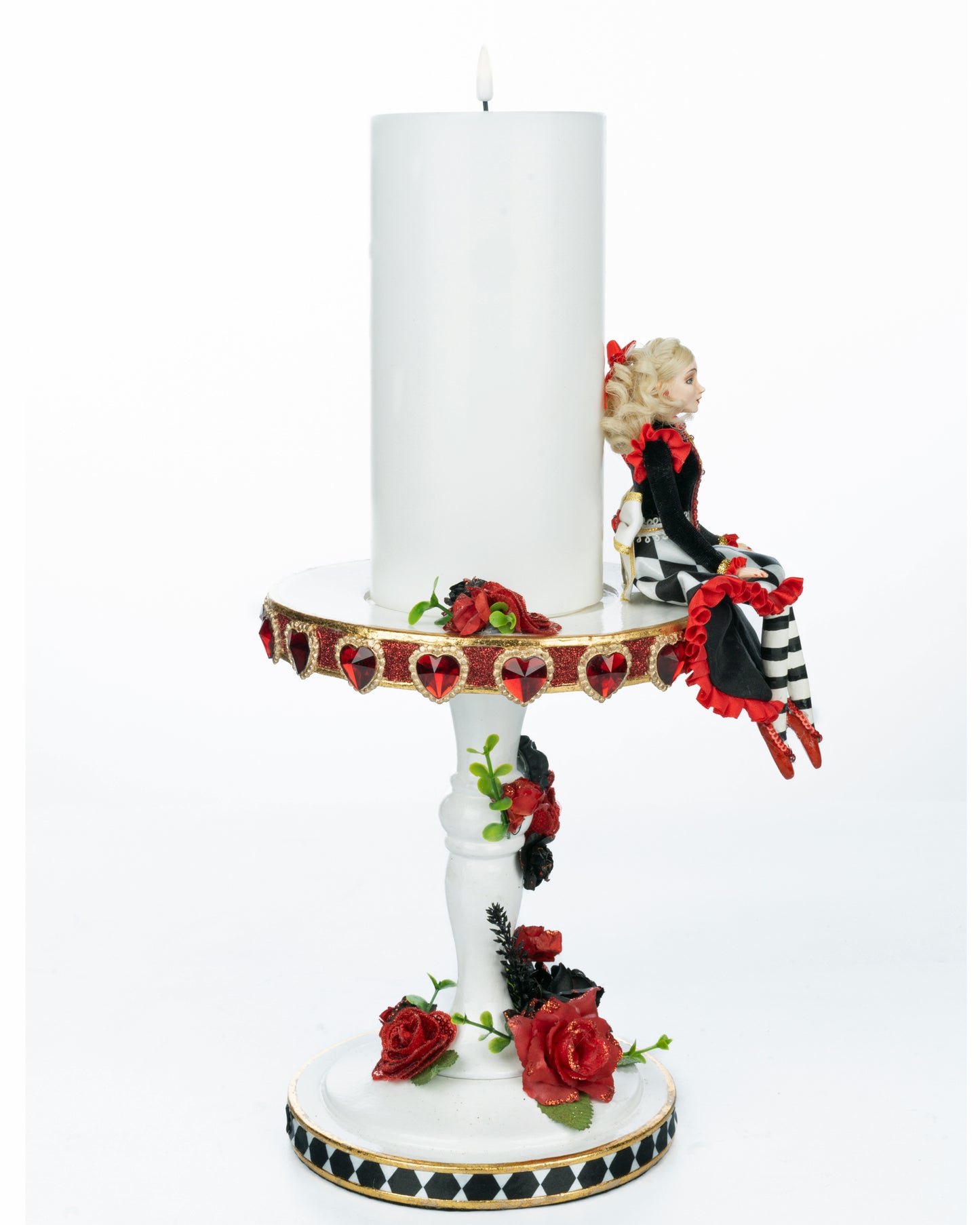 Katherine's Collection Alice Candle Pillar Katherine's Collection Hearts and Wonderland