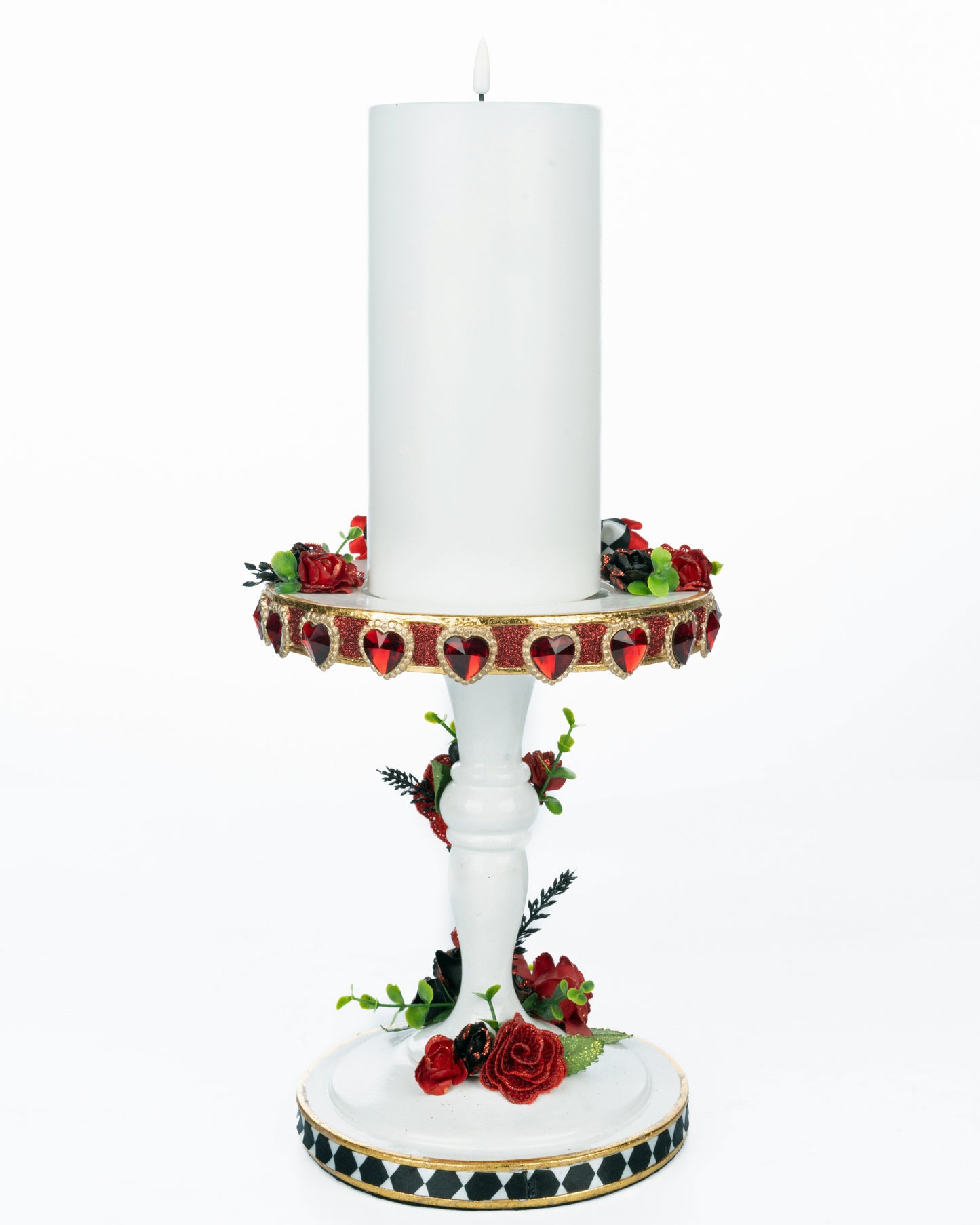 Katherine's Collection Alice Candle Pillar Katherine's Collection Hearts and Wonderland