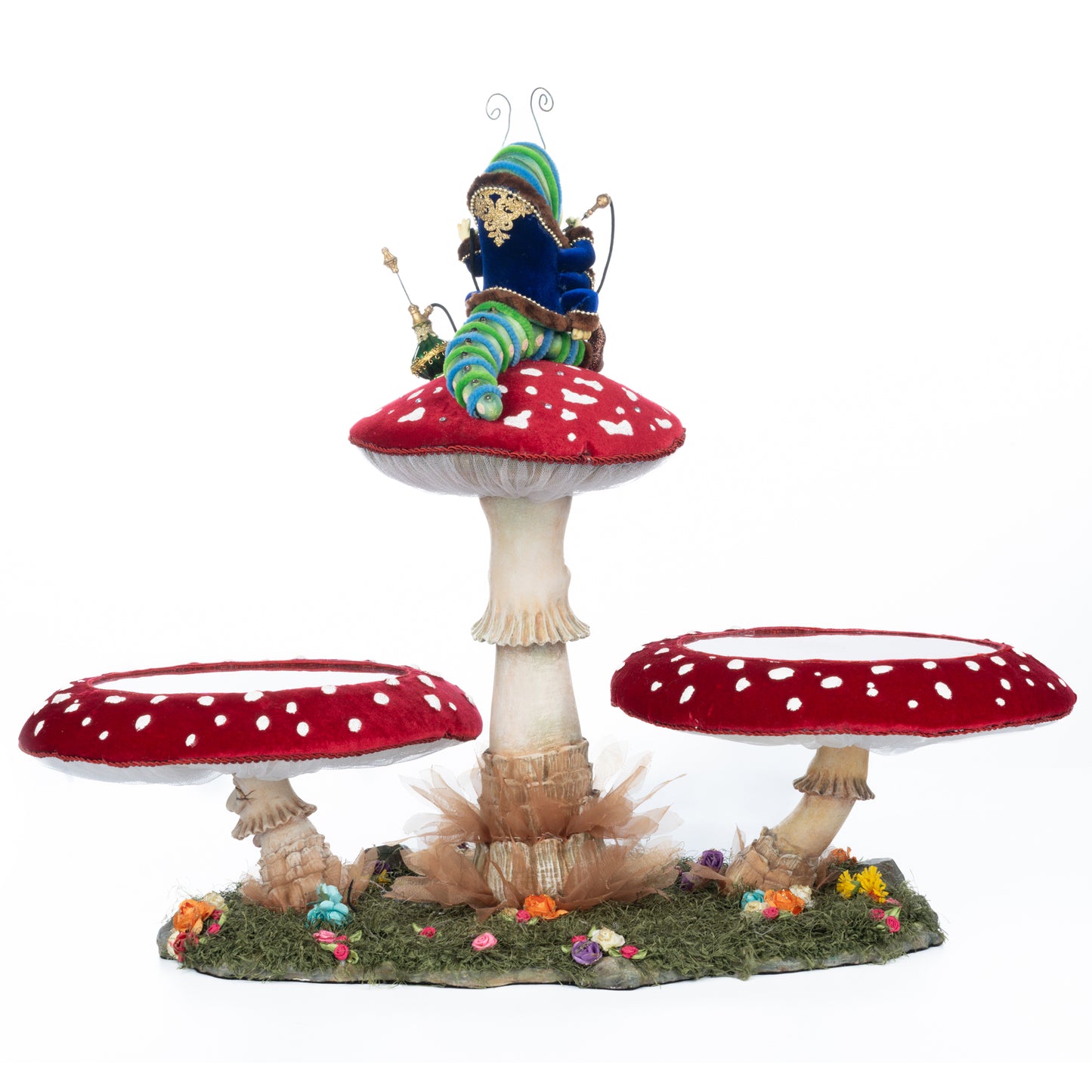 Katherine's Collection Caterpillar and Mushroom Serving Piece Katherine's Collection Hearts and Wonderland