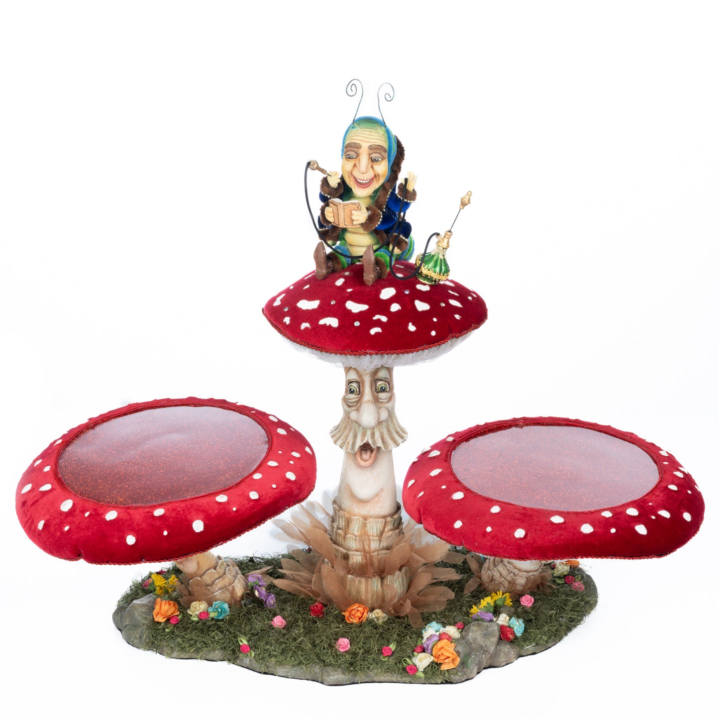 Katherine's Collection Caterpillar and Mushroom Serving Piece Katherine's Collection Hearts and Wonderland