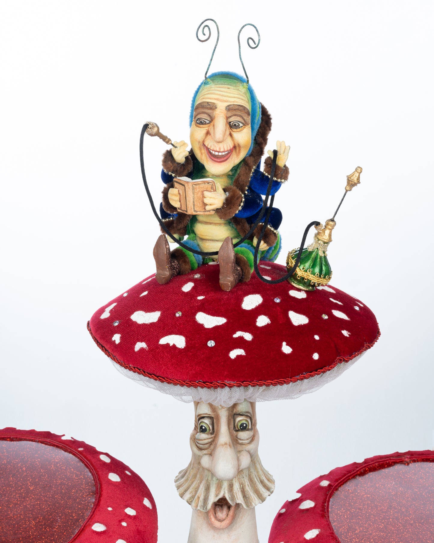 Katherine's Collection Caterpillar and Mushroom Serving Piece Katherine's Collection Hearts and Wonderland