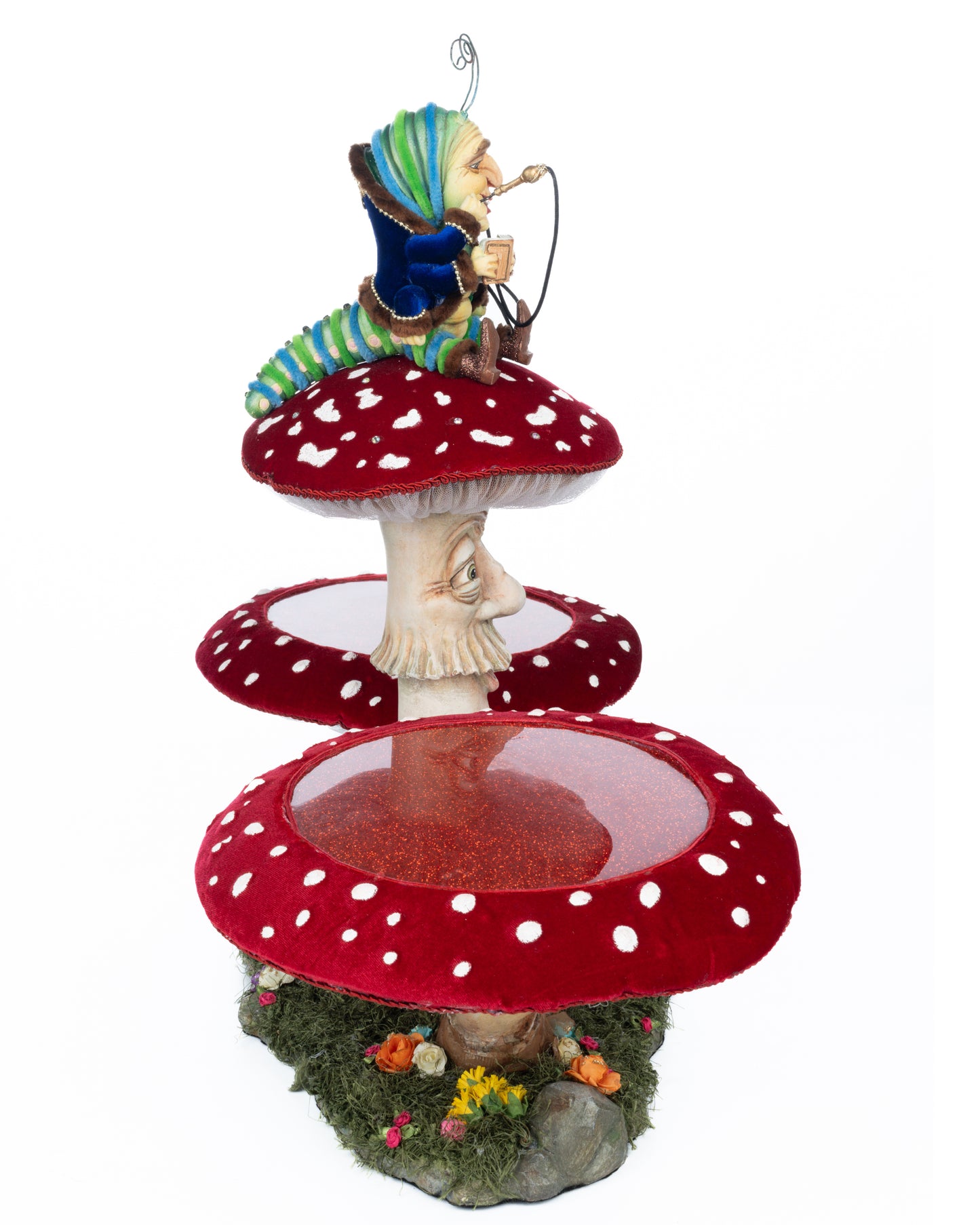 Katherine's Collection Caterpillar and Mushroom Serving Piece Katherine's Collection Hearts and Wonderland