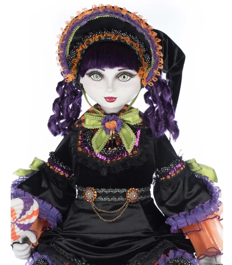 Katherine's Collection Poppy Broomson Doll Katherine's Collection Halloween Doll Decoration