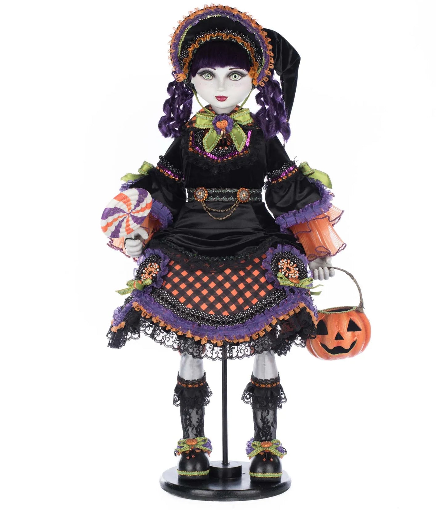 Katherine's Collection Poppy Broomson Doll Katherine's Collection Halloween Doll Decoration