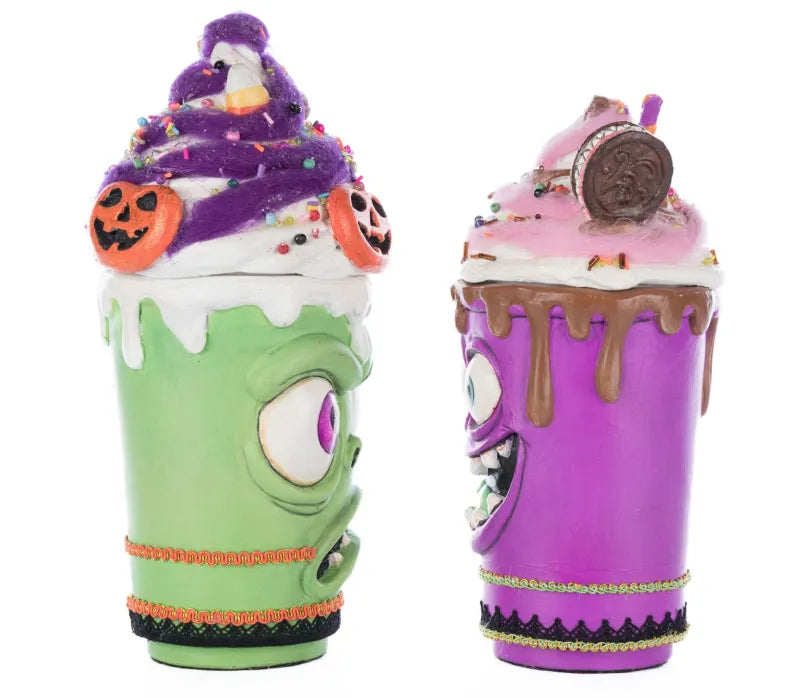 Katherine's Collection Franken Frap and Monster Mocha Assortment of 2 Katherine's Collection Halloween Decorations