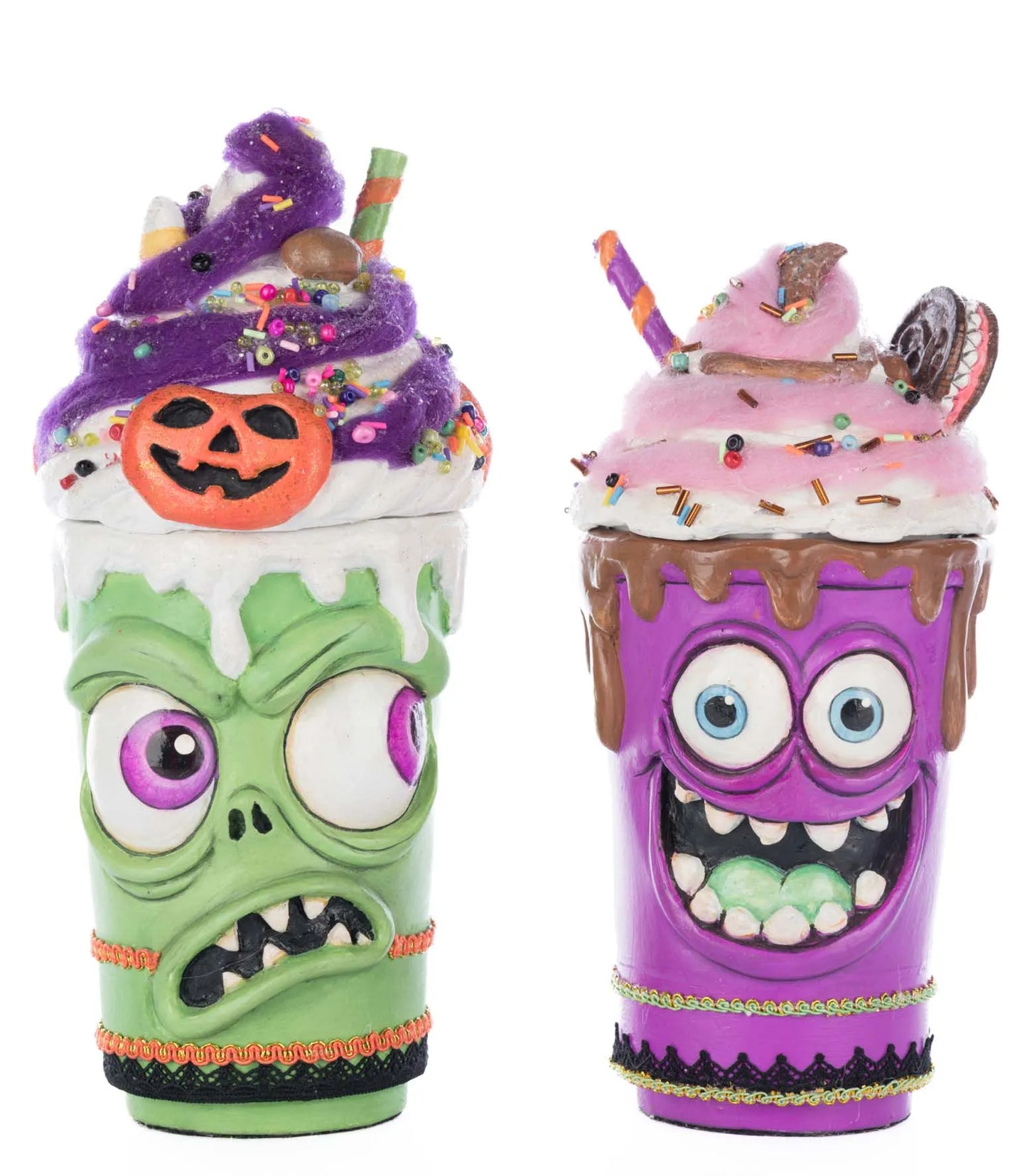 Katherine's Collection Franken Frap and Monster Mocha Assortment of 2 Katherine's Collection Halloween Decorations
