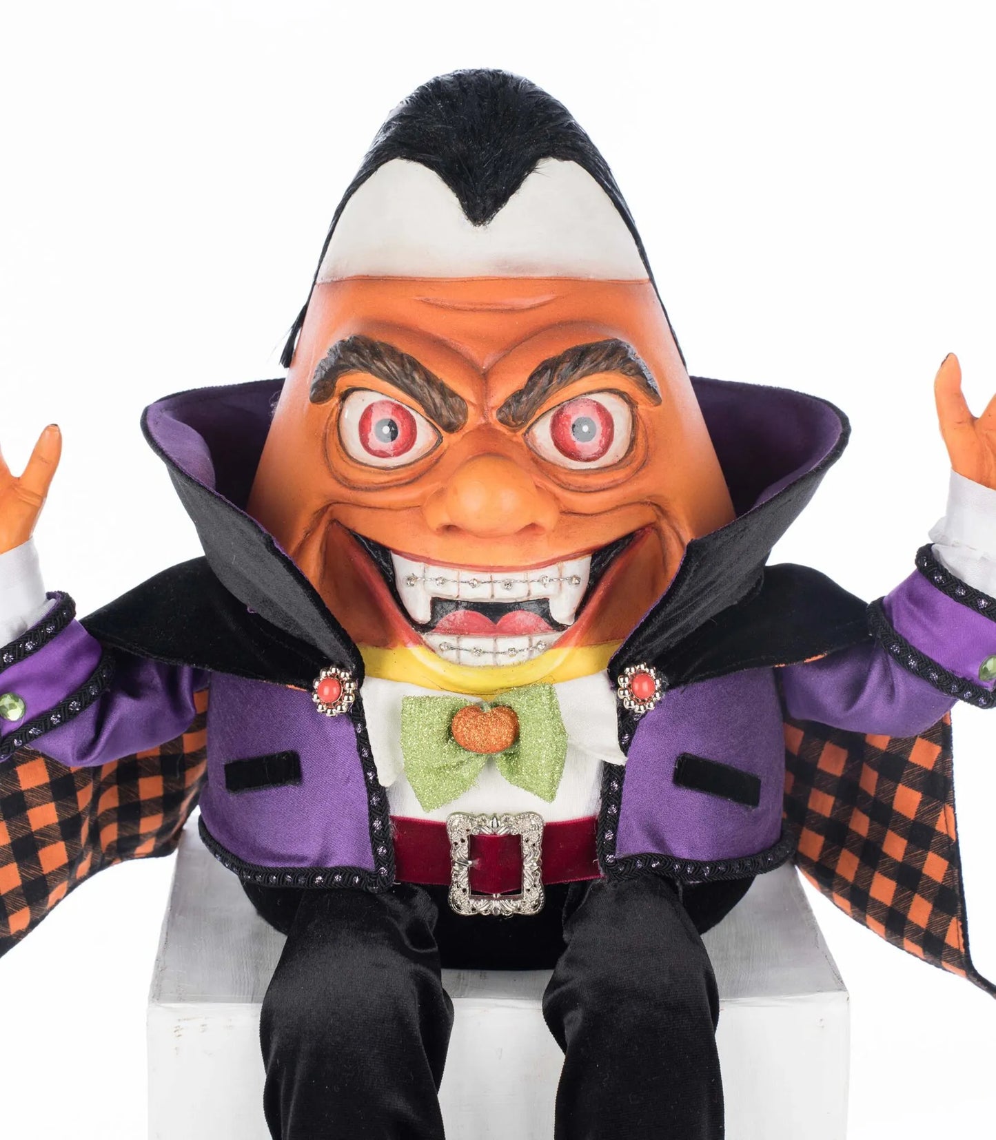 Katherine's Collection Count Candy Corn Ledge Sitter Katherine's Collection Halloween Candy Corn Decoration