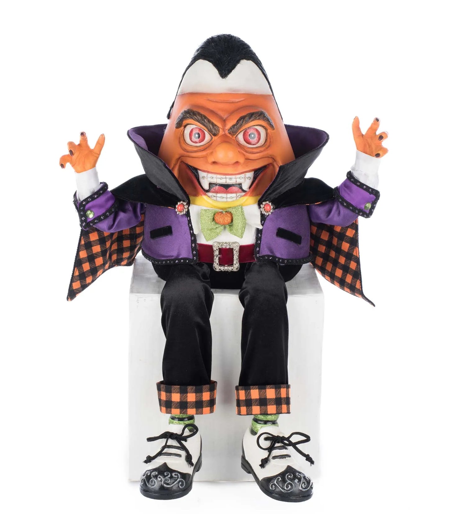 Katherine's Collection Count Candy Corn Ledge Sitter Katherine's Collection Halloween Candy Corn Decoration