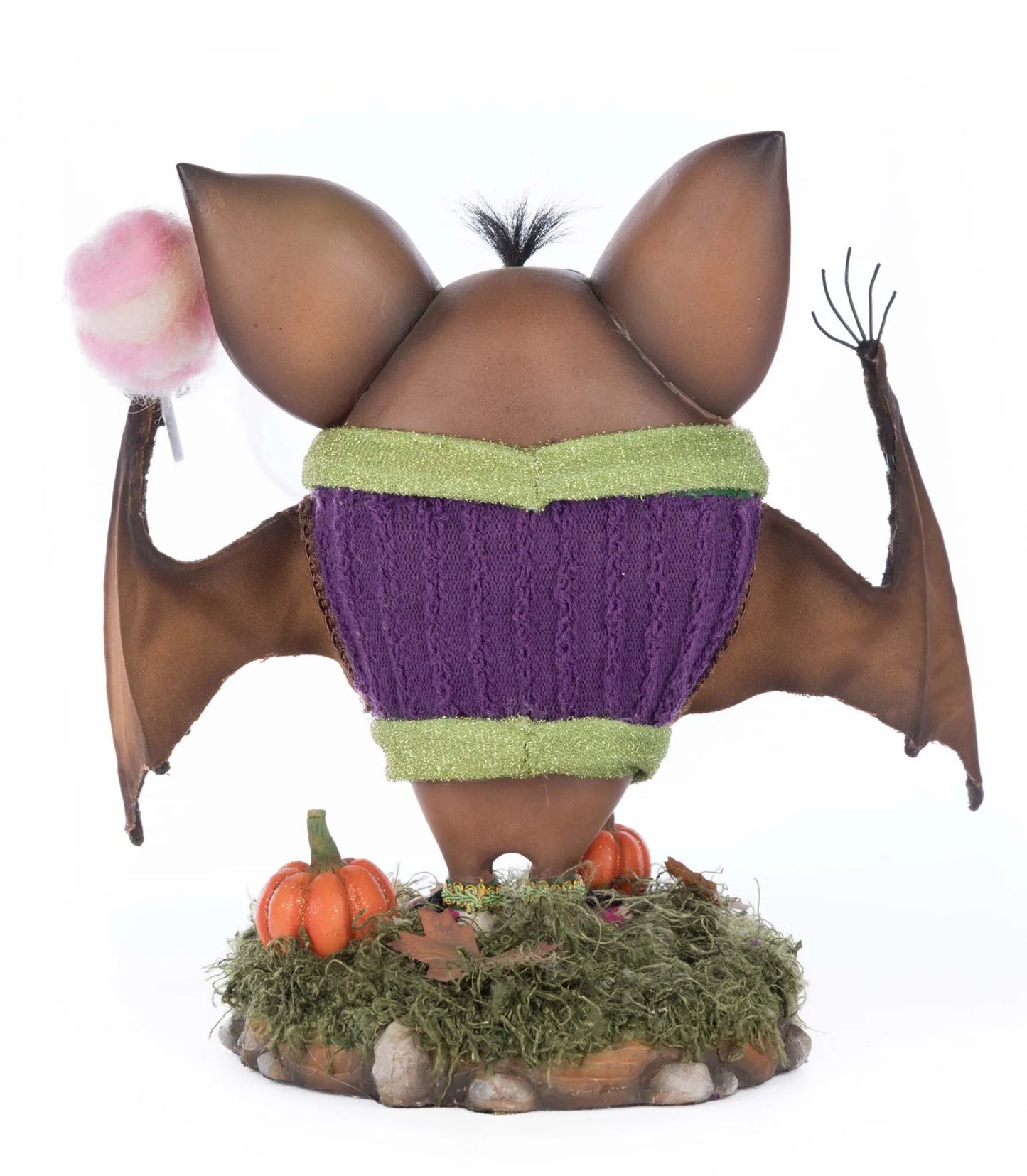 Katherine's Collection Fangs the Bat in Sweater Tabletop Katherine's Collection Halloween Bat Decoration