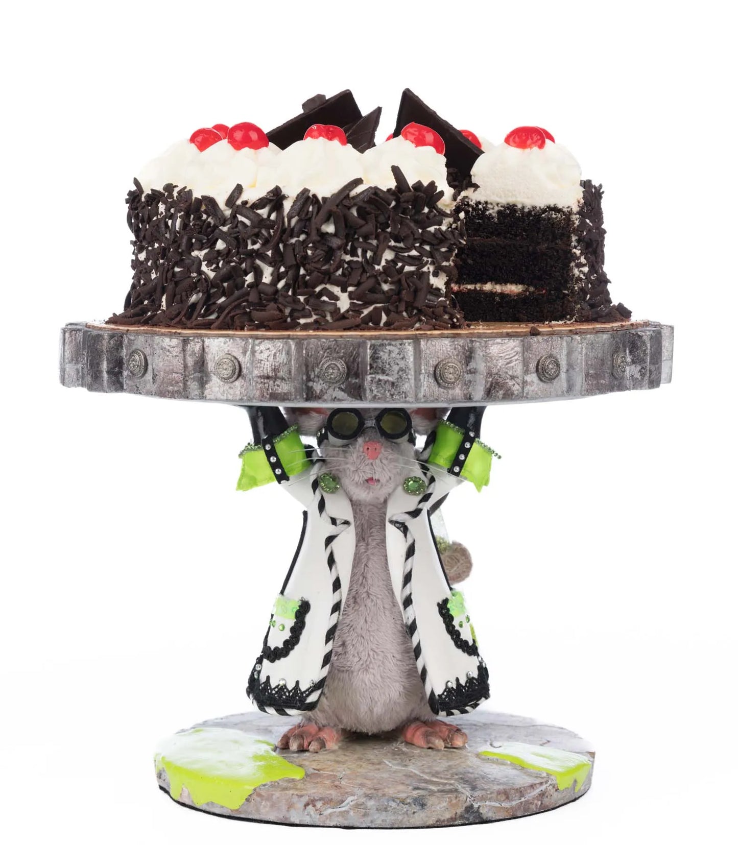Katherine's Collection Chaotic Lab Rat Cake Stand Katherine's Collection Halloween Cake Stand