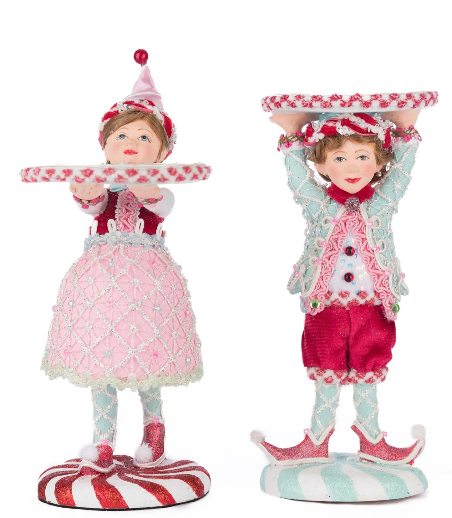 Katherine's Collection Christmas Gumdrop and Cookie Servers Katherine's Collection Christmas Sweet Delights Servers