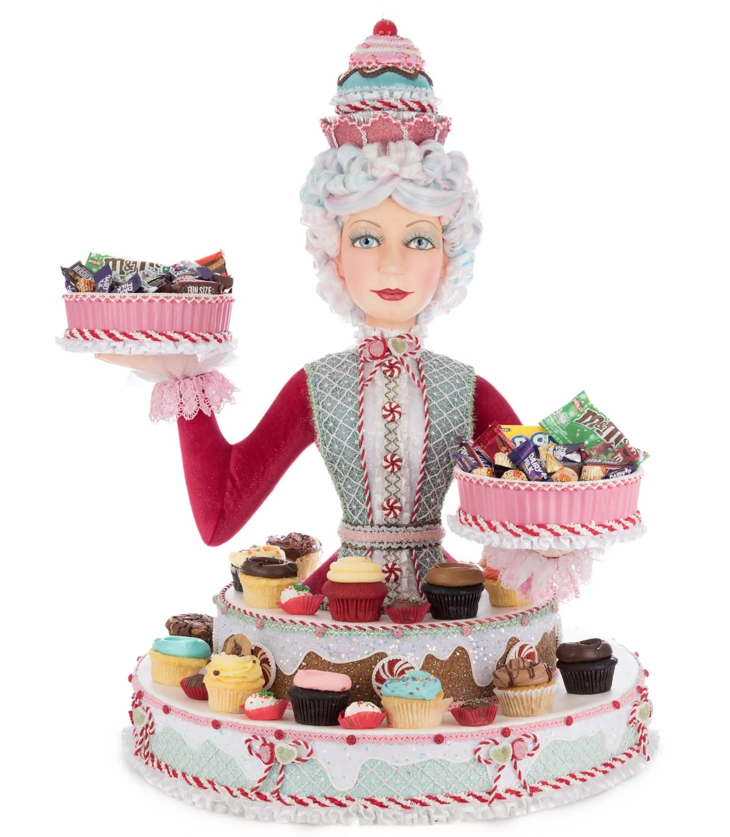 Katherine's Collection Christmas Sweet Delights Honey Cake Cupcake Server Katherine's Collection Christmas Server