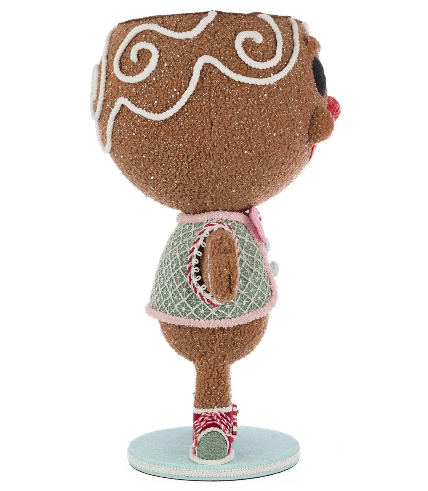 Katherine's Collection Christmas Stick E. Sweet Gingerbread Boy Candy Container Katherine's Collection Gingerbread Boy Decoration