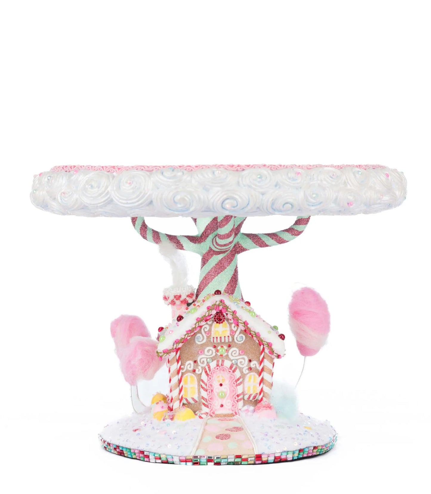 Katherine's Collection Christmas Sweet Delights Cake Plate Katherine's Collection Gingerbread Cake Stand