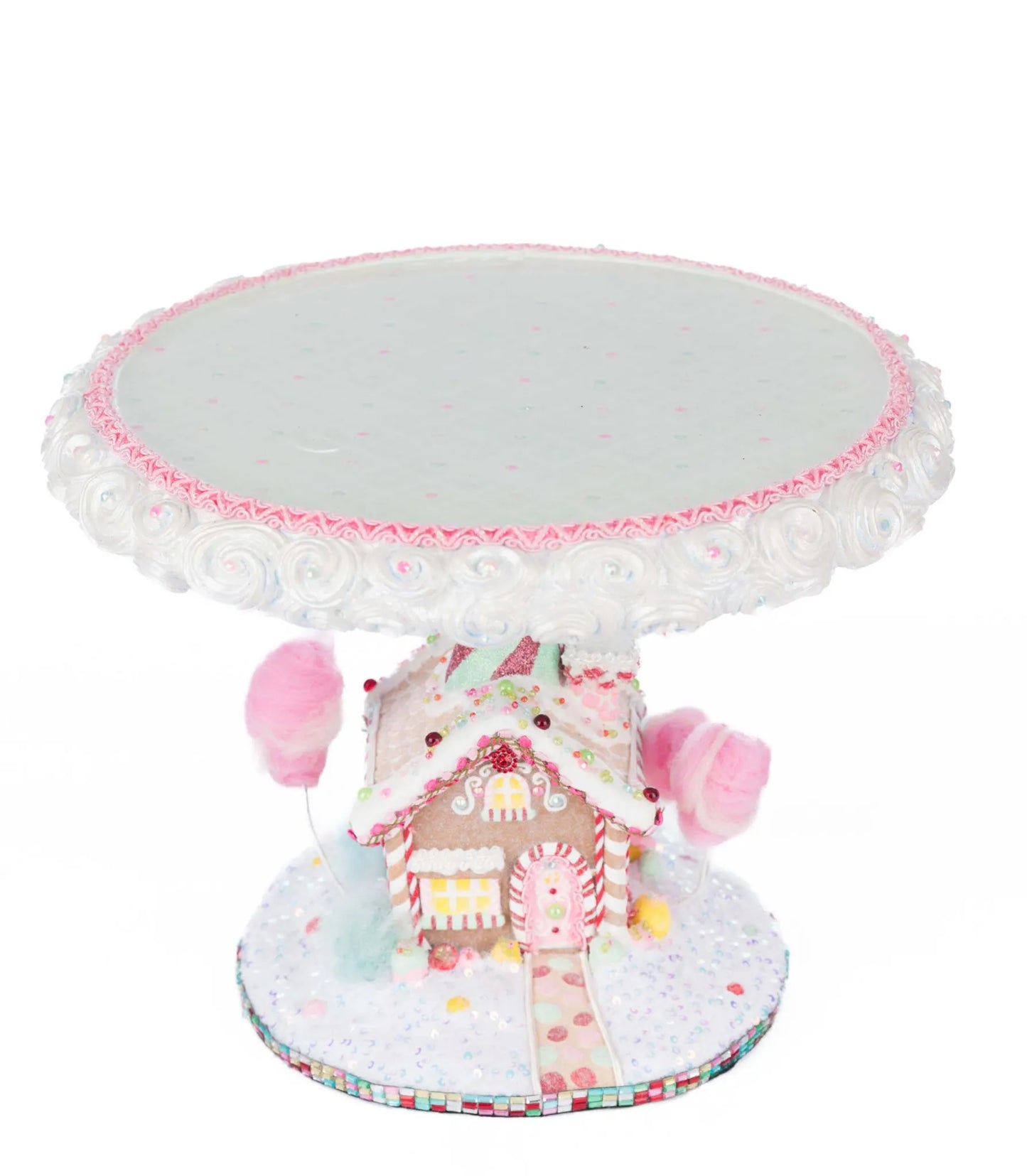 Katherine's Collection Christmas Sweet Delights Cake Plate Katherine's Collection Gingerbread Cake Stand