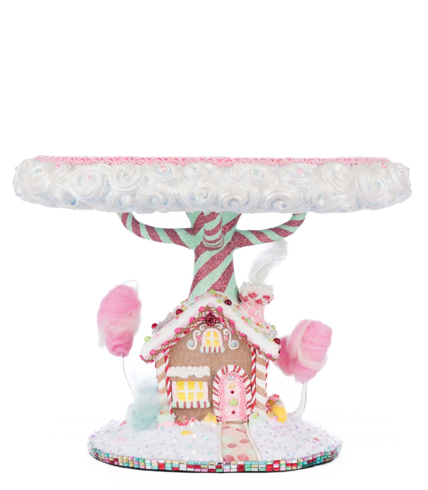 Katherine's Collection Christmas Sweet Delights Cake Plate Katherine's Collection Gingerbread Cake Stand