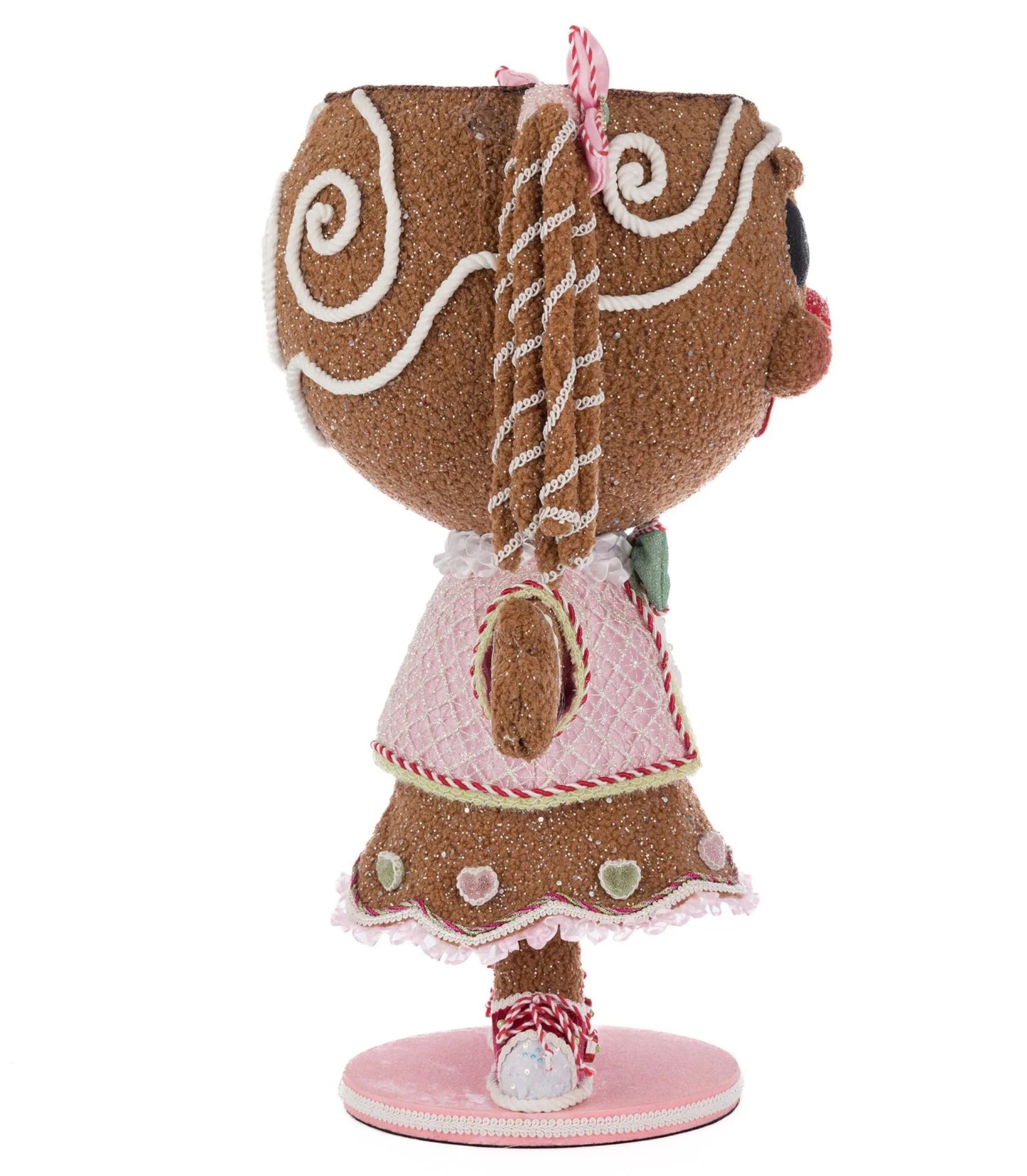 Katherine's Collection Christmas Sugar E. Sweet Gingerbread Girl Candy Container Katherine's Collection Gingerbread Girl Decoration