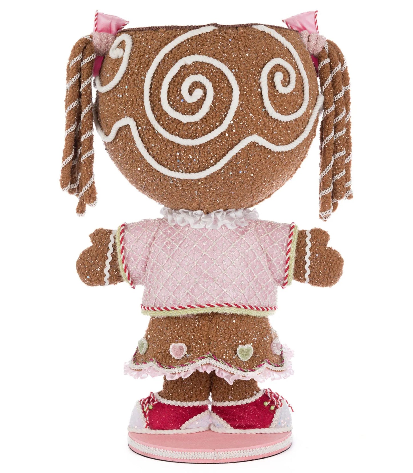 Katherine's Collection Christmas Sugar E. Sweet Gingerbread Girl Candy Container Katherine's Collection Gingerbread Girl Decoration