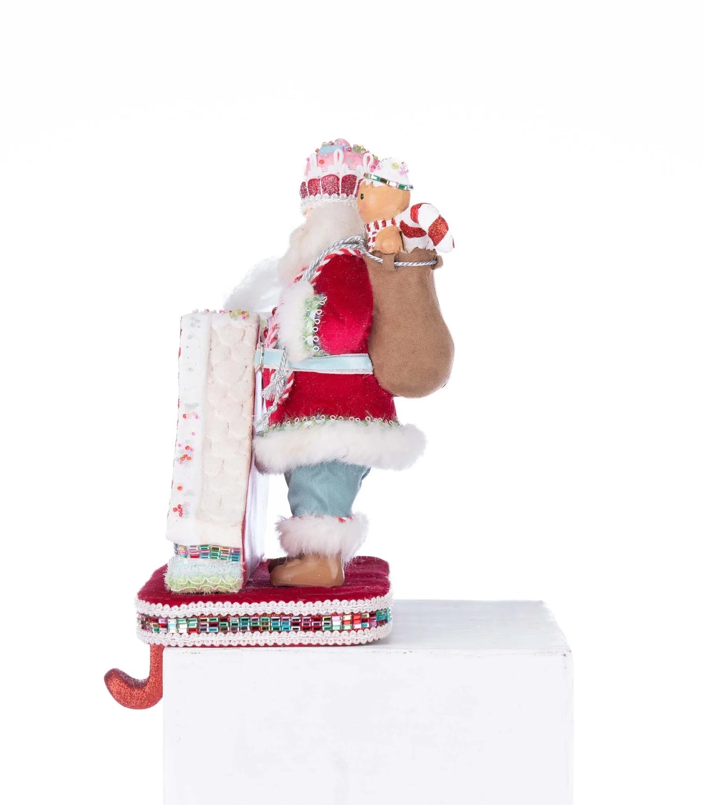 Katherine's Collection Christmas Sweet Delights Santa Stocking Holder Katherine's Collection Santa Claus Stocking Holder