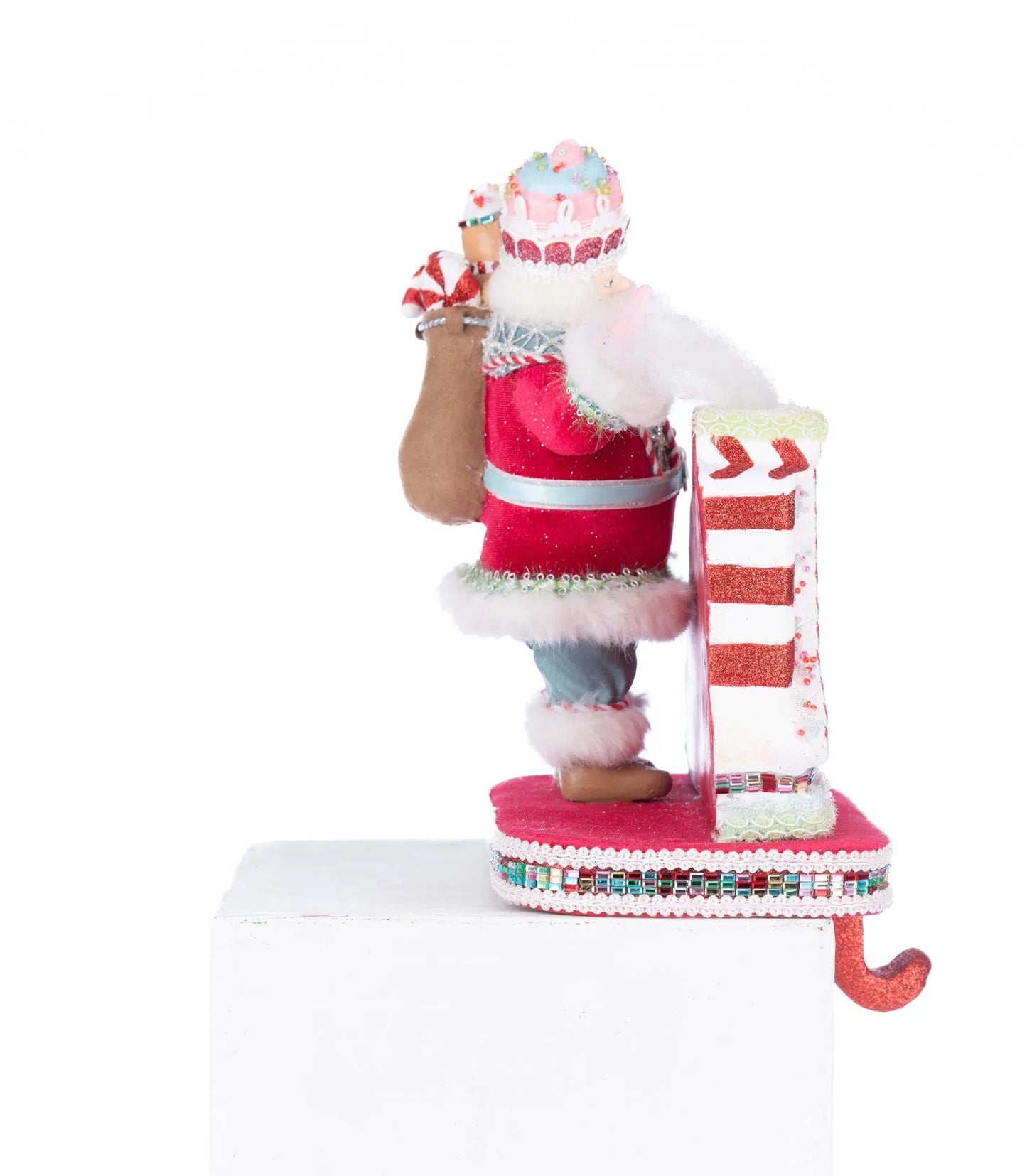 Katherine's Collection Christmas Sweet Delights Santa Stocking Holder Katherine's Collection Santa Claus Stocking Holder