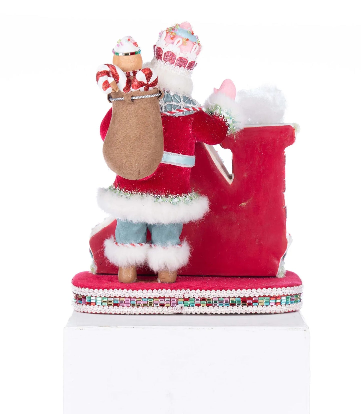 Katherine's Collection Christmas Sweet Delights Santa Stocking Holder Katherine's Collection Santa Claus Stocking Holder