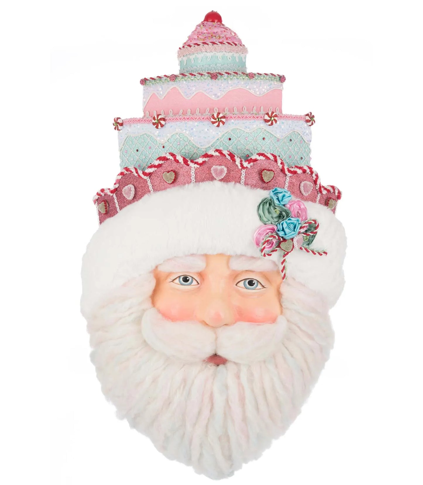 Katherine's Collection Christmas Sweet Delights Santa Wall Mask Hanging Katherine's Collection Santa Claus Wall Decor
