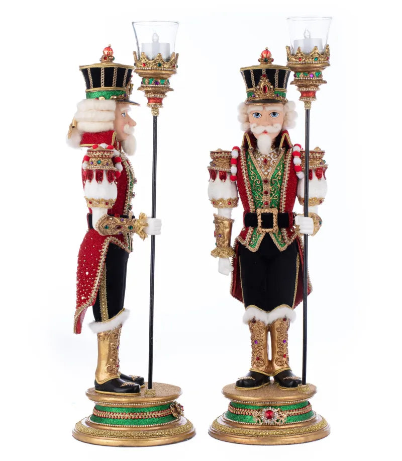 Katherine's Collection Royal Christmas Ball Nutcracker Set of 2 Votive Katherine's Collection Nutcrackers