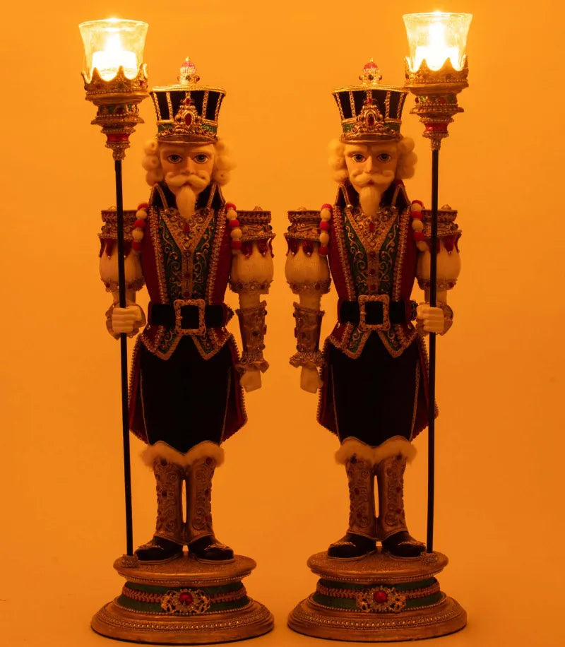 Katherine's Collection Royal Christmas Ball Nutcracker Set of 2 Votive Katherine's Collection Nutcrackers