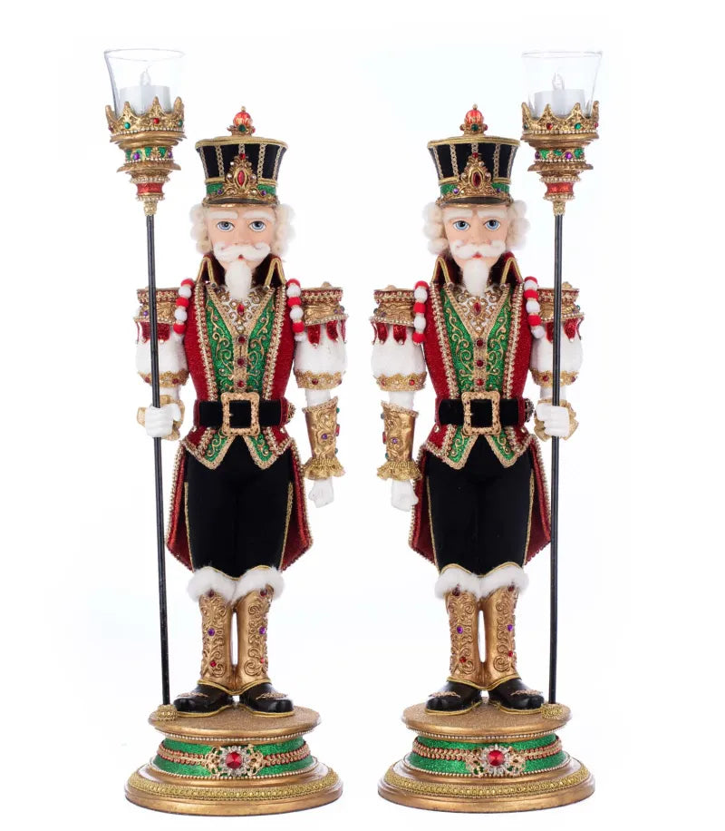 Katherine's Collection Royal Christmas Ball Nutcracker Set of 2 Votive Katherine's Collection Nutcrackers