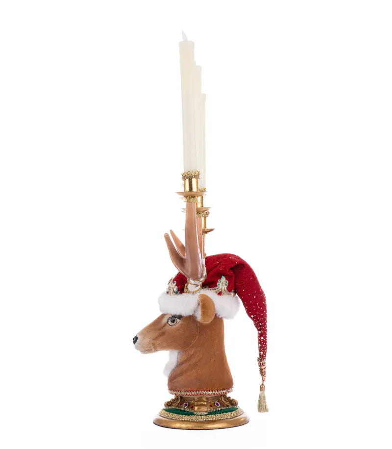 Katherine's Collection Christmas Ball Deer Head Candelabra Katherine's Collection Royal Christmas Ball Reindeer Candelabra