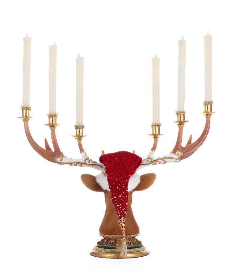Katherine's Collection Christmas Ball Deer Head Candelabra Katherine's Collection Royal Christmas Ball Reindeer Candelabra