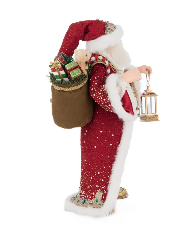 Katherine's Collection Christmas King Christopher Claus With Latern Tabletop Katherine's Collection Royal Christmas Ball Santa