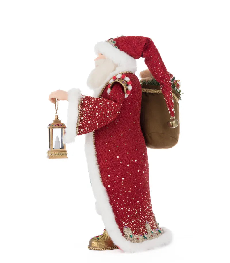 Katherine's Collection Christmas King Christopher Claus With Latern Tabletop Katherine's Collection Royal Christmas Ball Santa