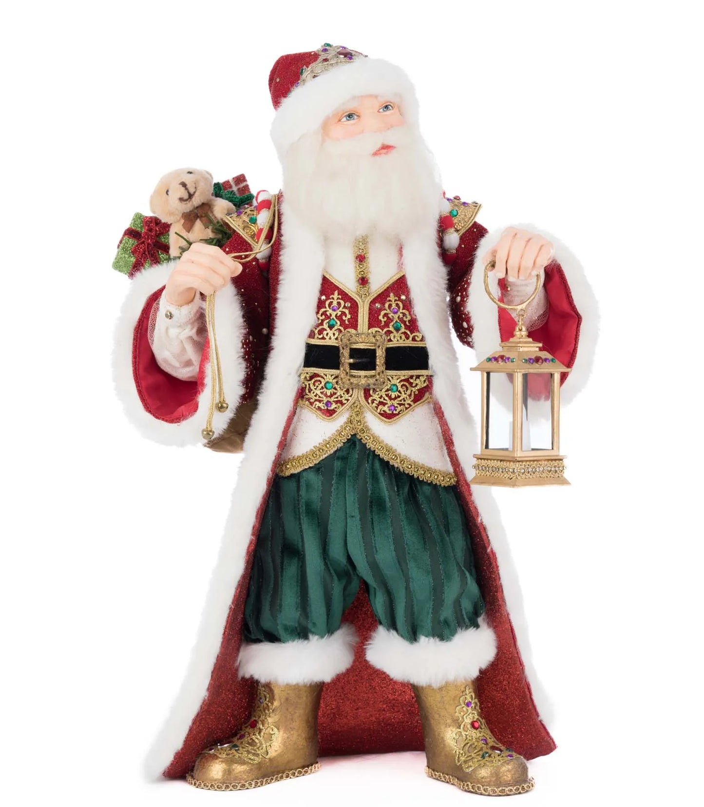 Katherine's Collection Christmas King Christopher Claus With Latern Tabletop Katherine's Collection Royal Christmas Ball Santa