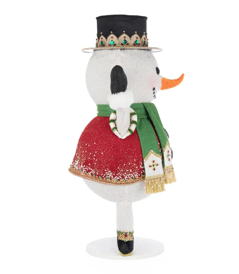 Katherine's Collection Royal Christmas Ball Snowman Candy Container Katherine's Collection Snowman Decoration