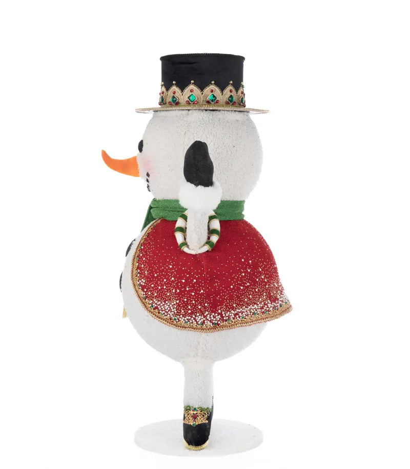 Katherine's Collection Royal Christmas Ball Snowman Candy Container Katherine's Collection Snowman Decoration
