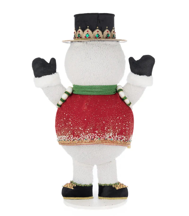 Katherine's Collection Royal Christmas Ball Snowman Candy Container Katherine's Collection Snowman Decoration