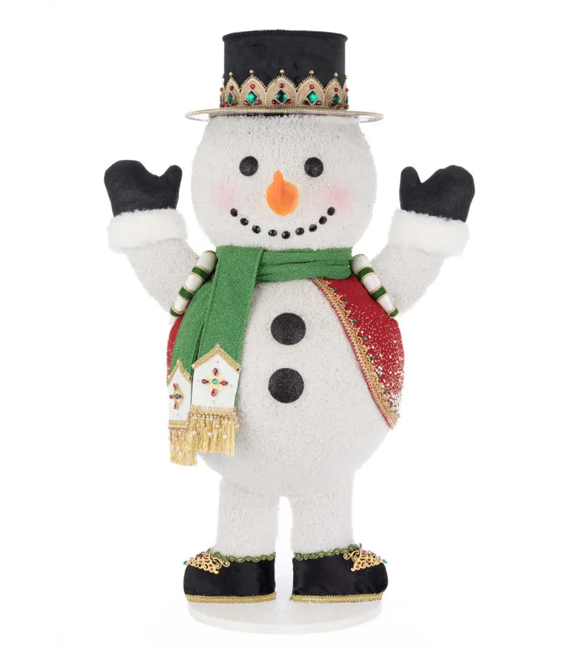 Katherine's Collection Royal Christmas Ball Snowman Candy Container Katherine's Collection Snowman Decoration
