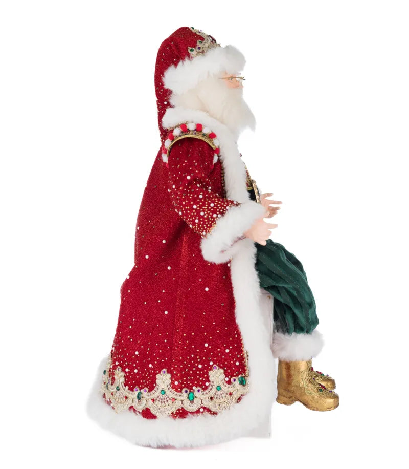 Katherine's Collection Christmas King Christian Claus Sitting Doll Katherine's Collection Royal Christmas Ball Santa