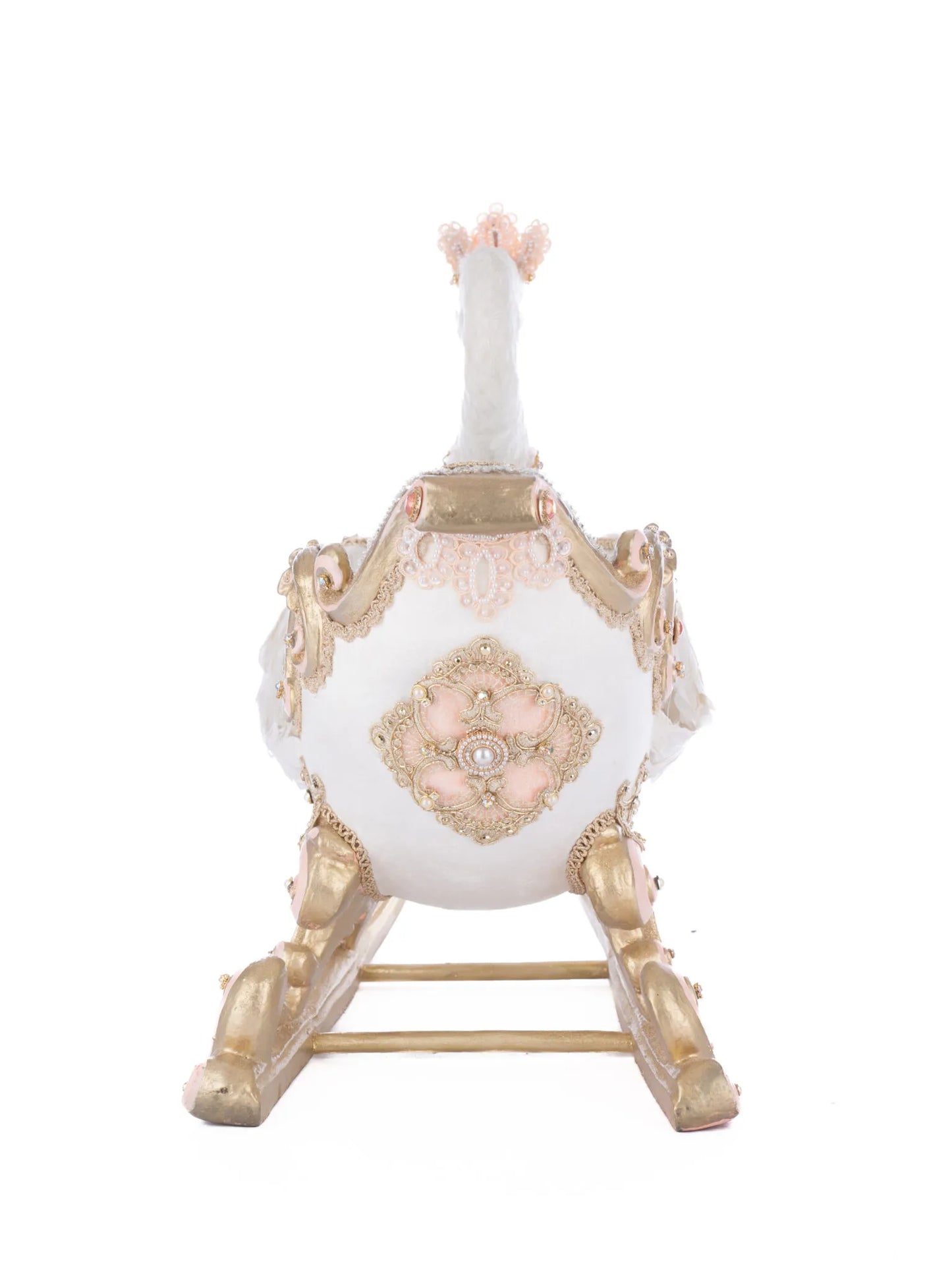Katherine's Collection Christmas Joyeux Noel Swan Sleigh Katherine's Collection Christmas Decoration
