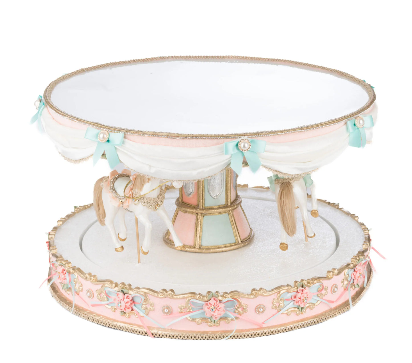 Katherine's Collection Christmas Joyeux Noel Carousel Server Katherine's Collection Cupcake Server
