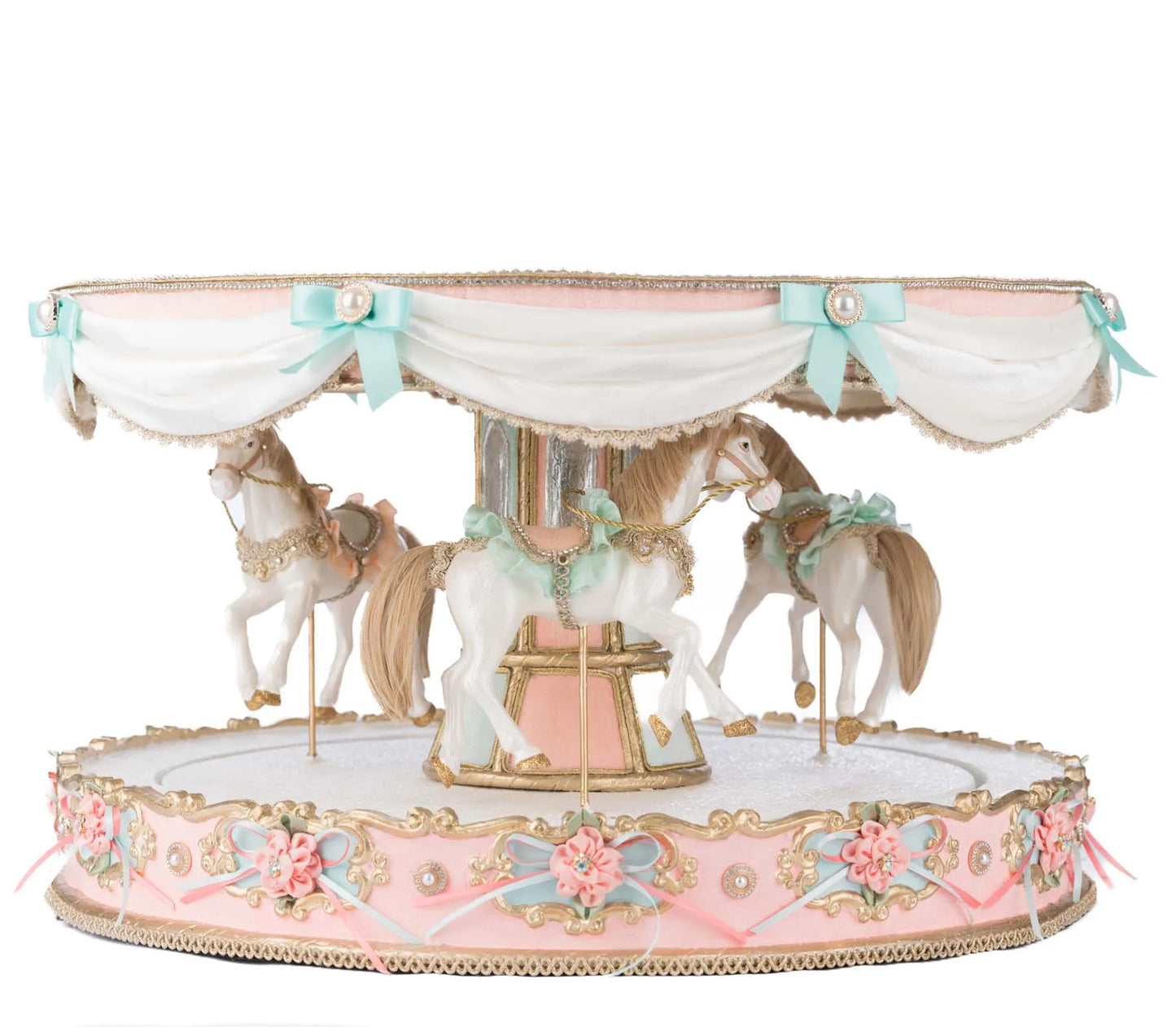 Katherine's Collection Christmas Joyeux Noel Carousel Server Katherine's Collection Cupcake Server