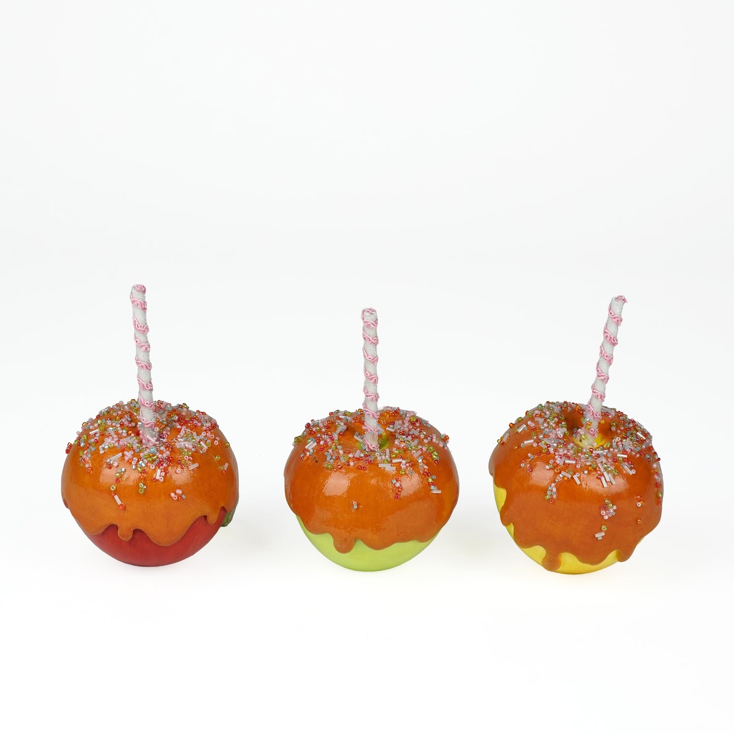 Gasp, Sniffles and Giggles Candy and Carmel Apples Assortment of 3