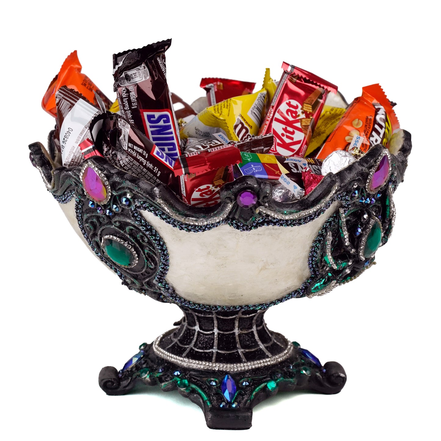 Mother of Spiders Bowl Katherine's Collection Enchanted Emerald Widow