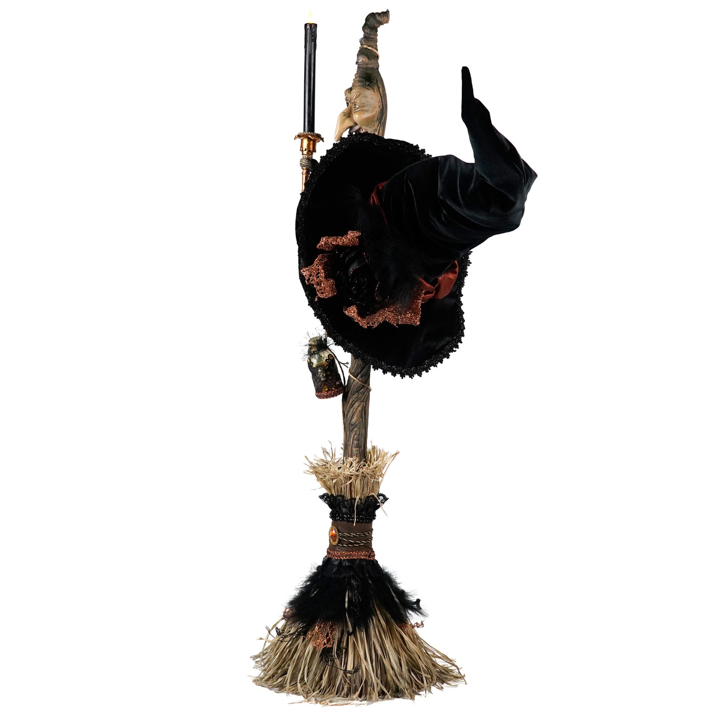 Bramble Broom With Wearable Witch Hat Katherine's Collection Witching Hour